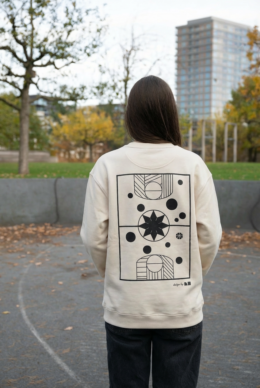 Sweatshirt Natural Raw Rückansicht